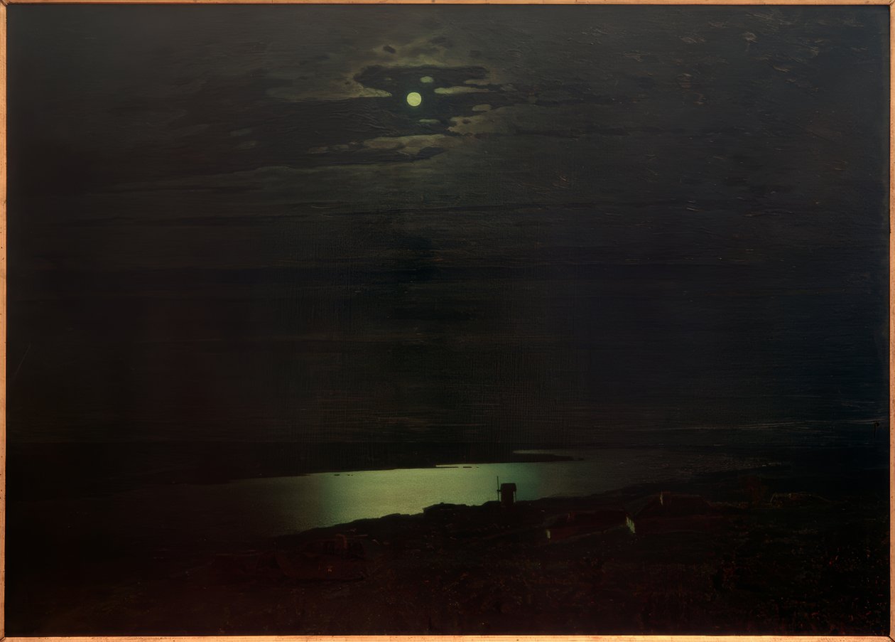 Moonlit Night on the Dnieper by Archip Iwanowitsch Kuindschi