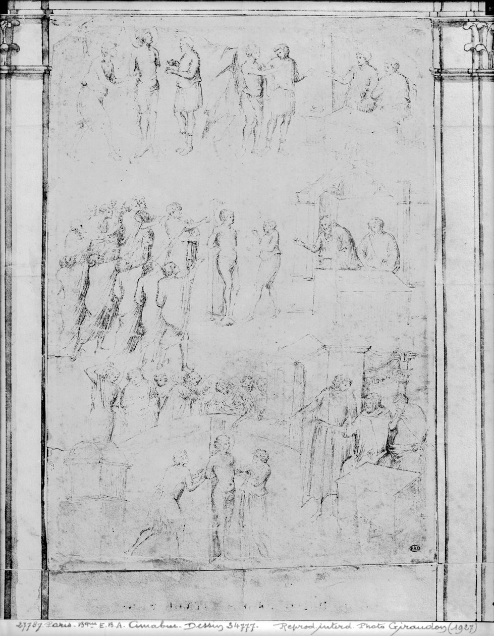 Scenes from the Life of a Saint (detail) by Aretino Luca Spinello or Spinelli