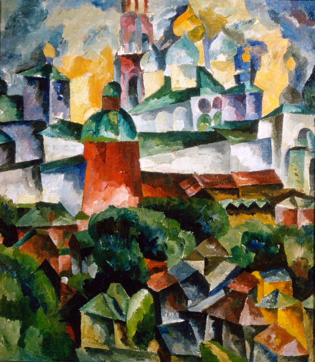 Landscape with the Trinity-Sergius-Monastery by Aristarkh Lentulov