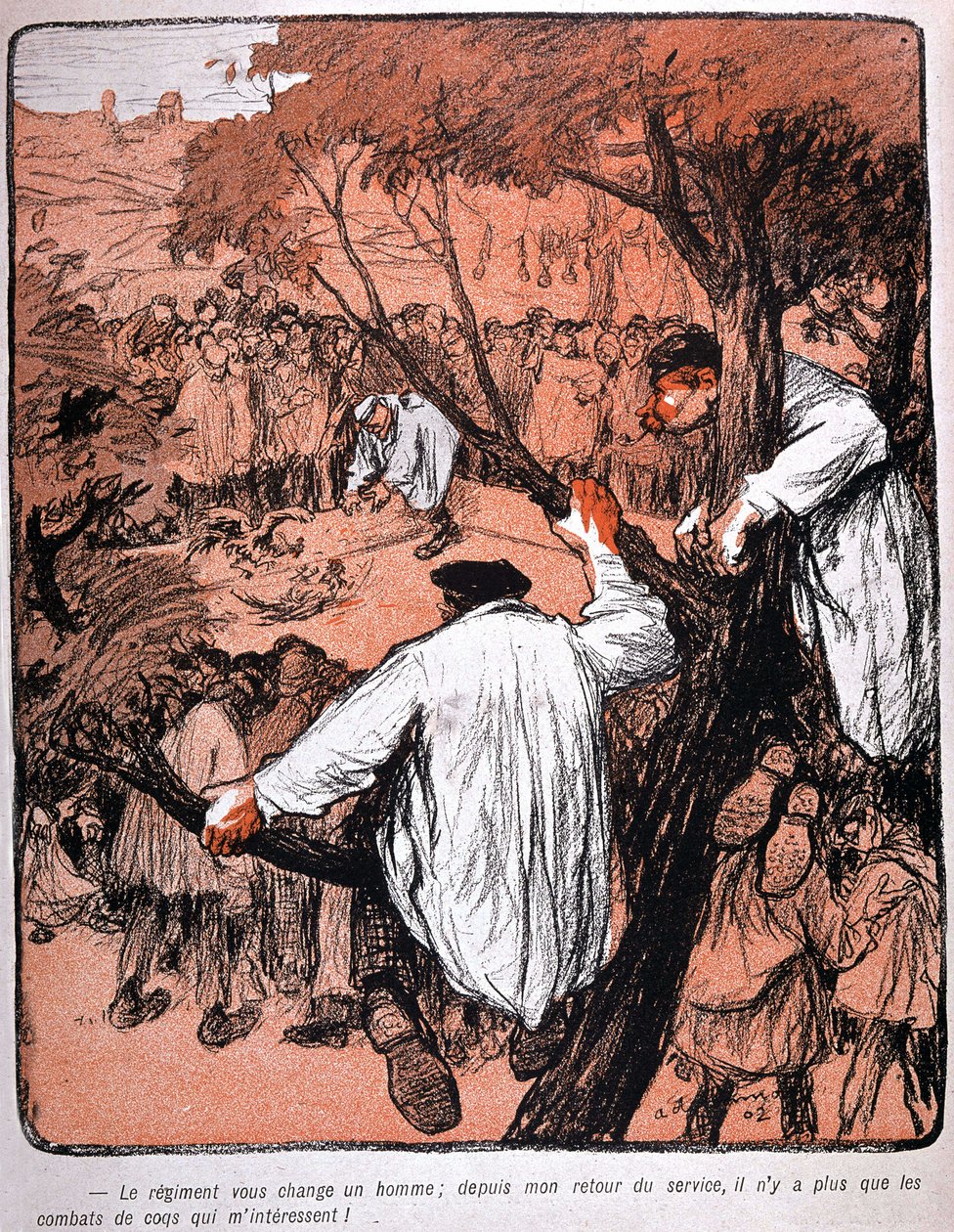Cocktail Fight in Northern France by Delannoy by Aristide Delannoy