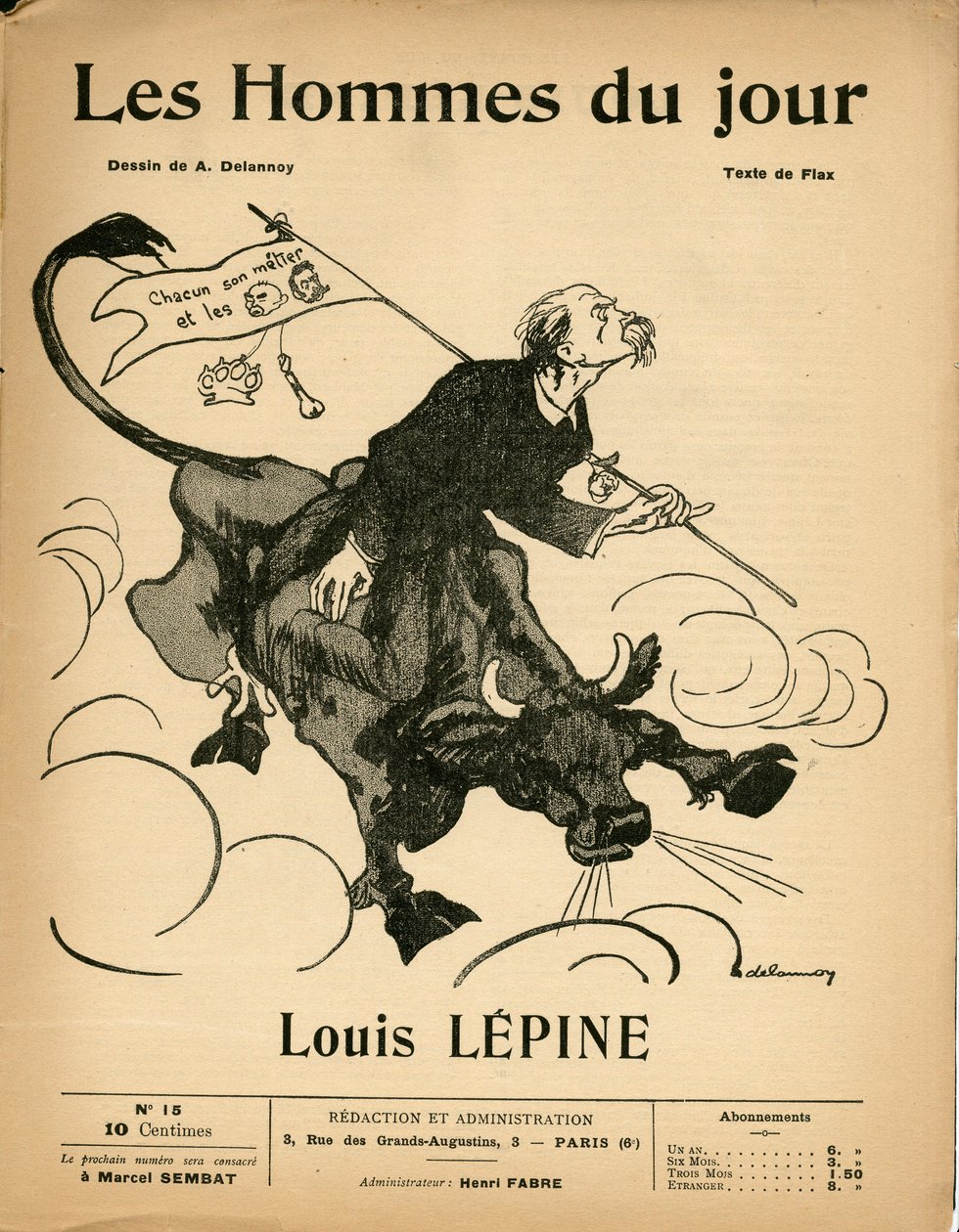 Cover of Les Hommes du jour, number 15 by Aristide Delannoy