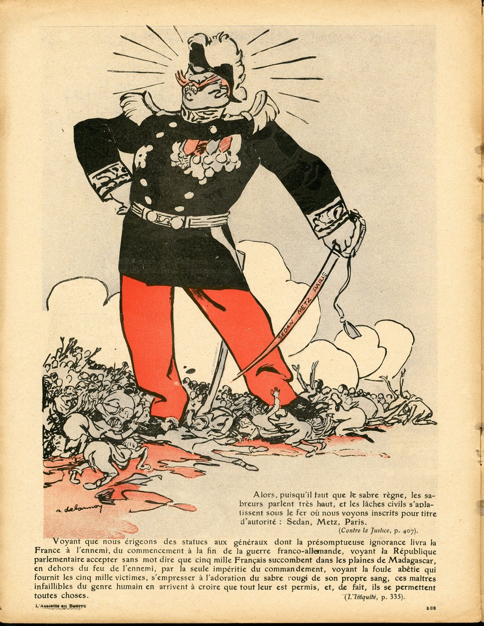 The Butter Plate, number 401, Satirical in Colours by Aristide Delannoy