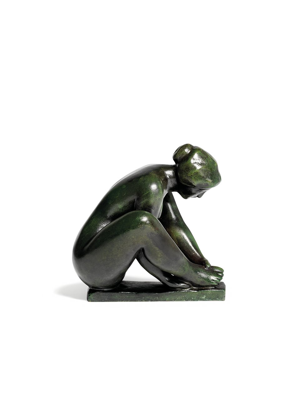 Crouching Girl Holding One Foot by Aristide Maillol