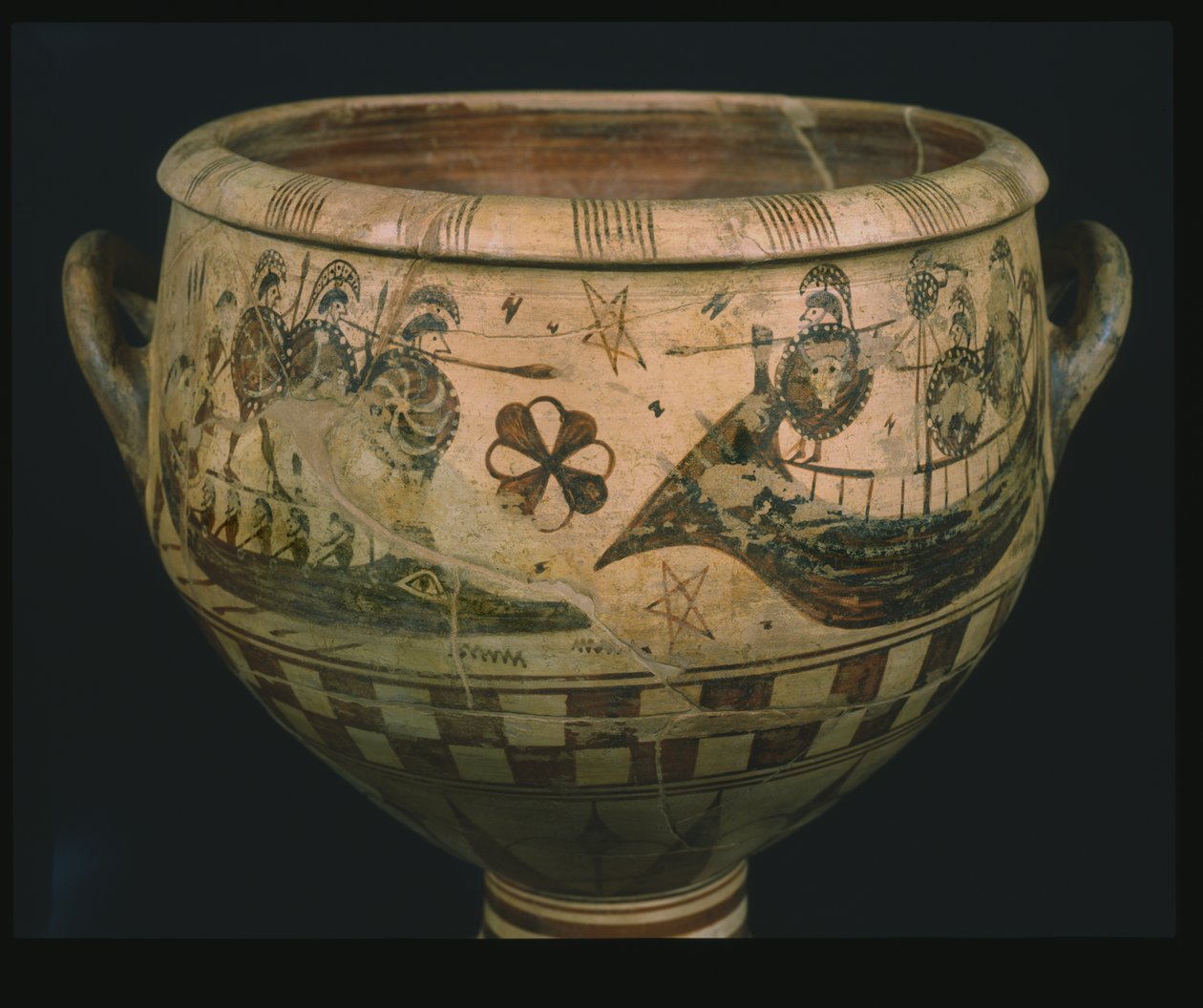 Krater with Odysseus Blinding Polyphemus by Aristonothos