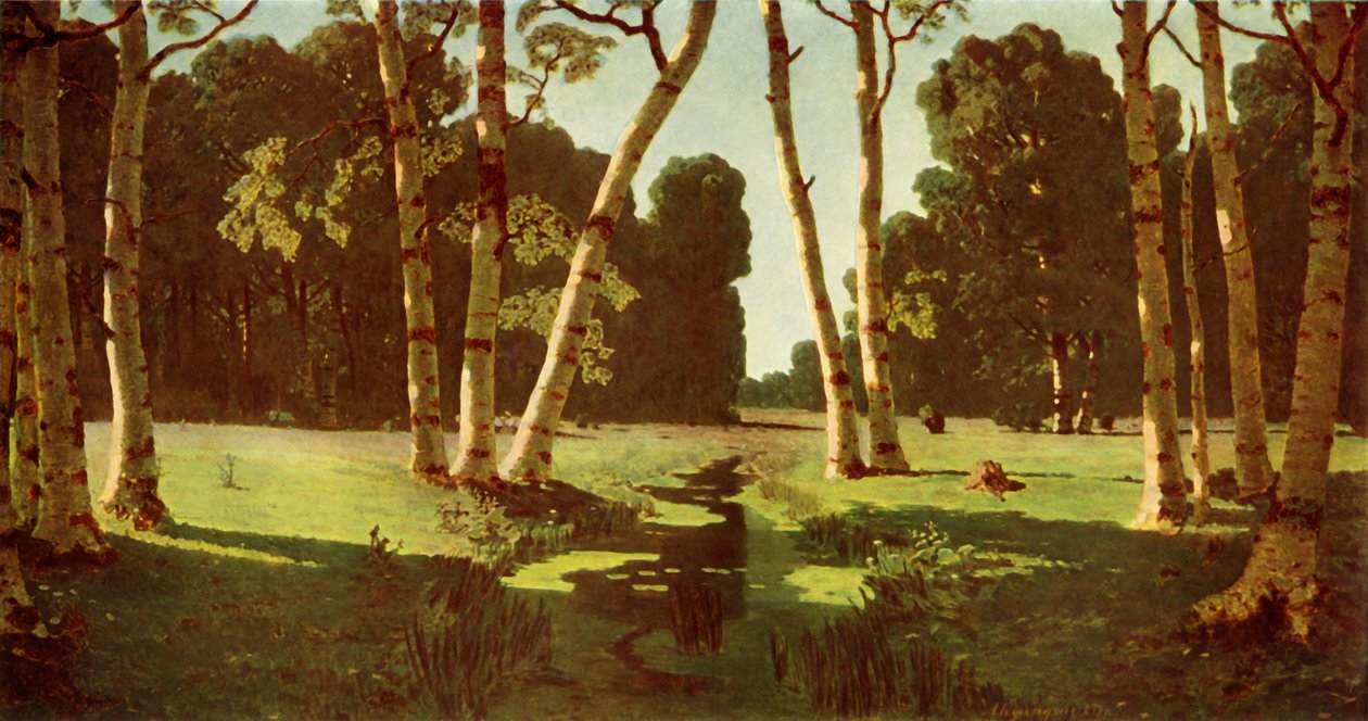 A Birchwood, 1879 by Arkhip Ivanovich Kuindzhi