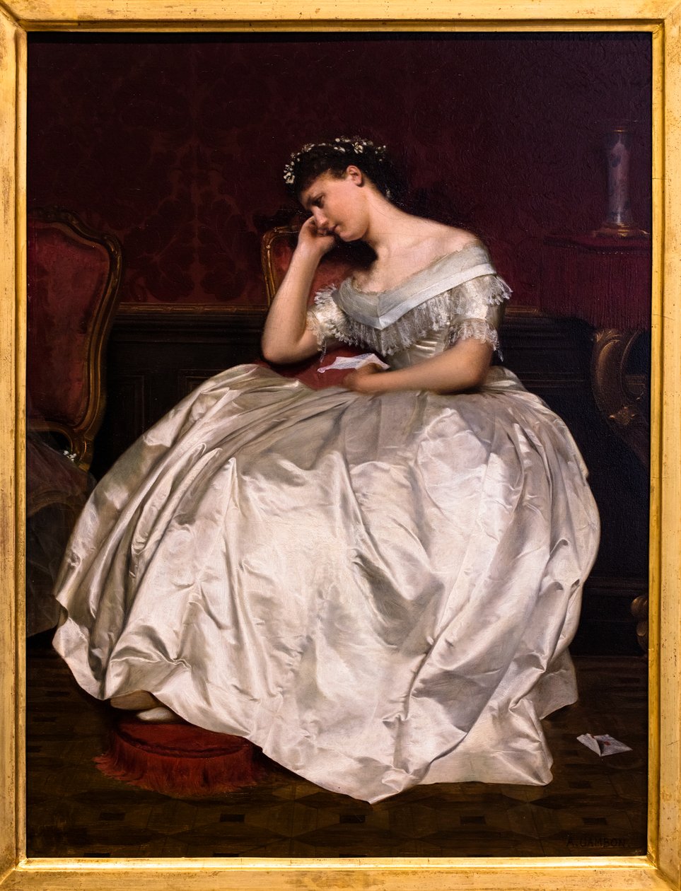Too Late or the Letter, before 1885 by Armand Cambon