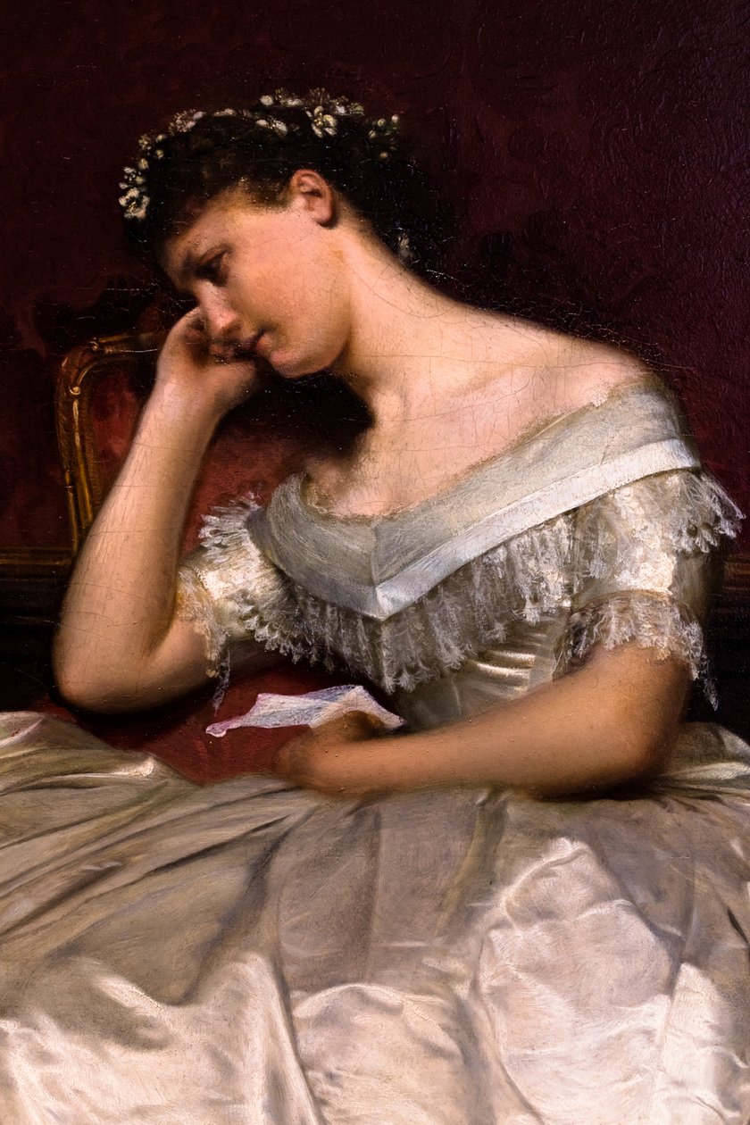 Too Late or the Letter, before 1885 (detail) by Armand Cambon