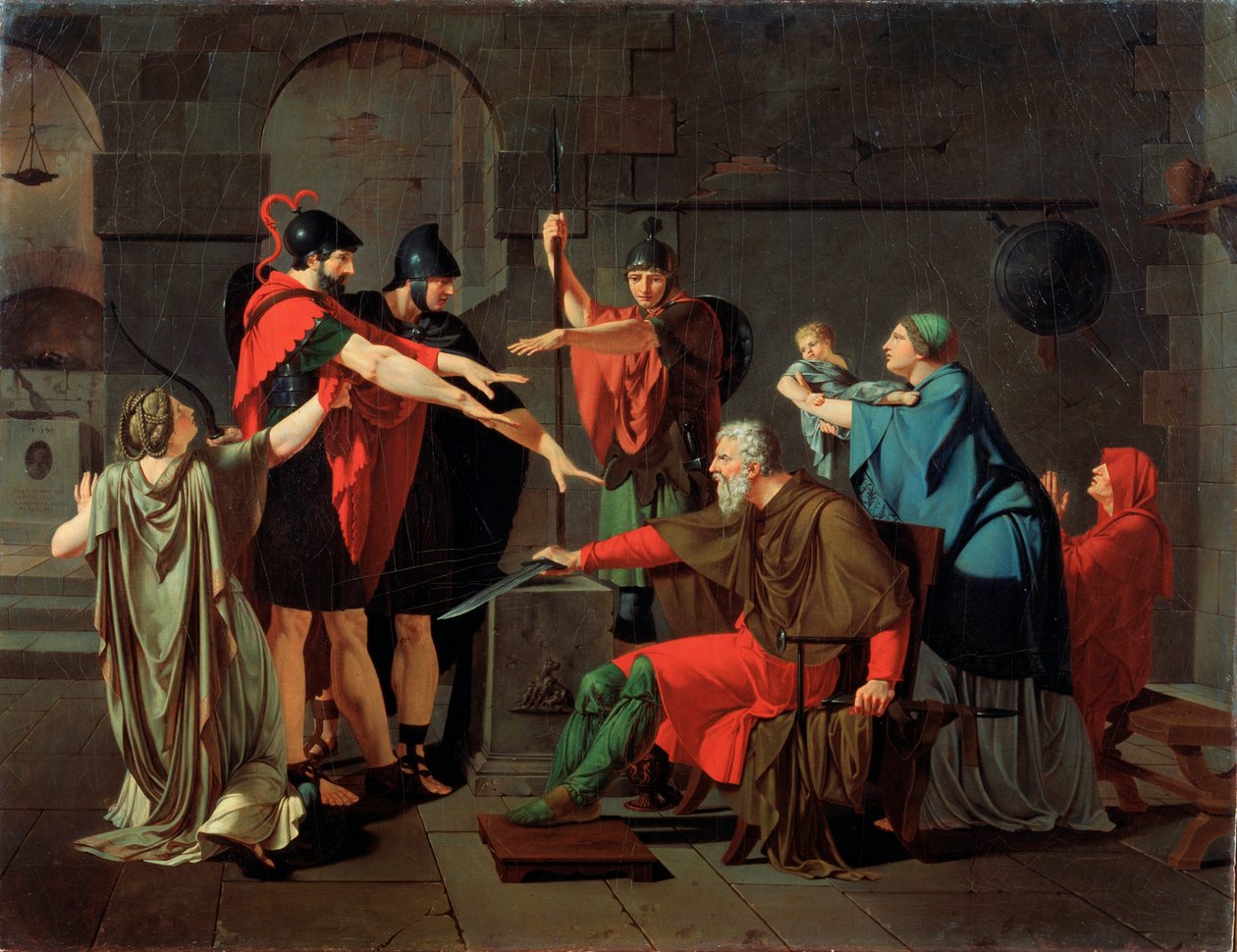 The Oath of the Horatii by Armand Charles Caraffe