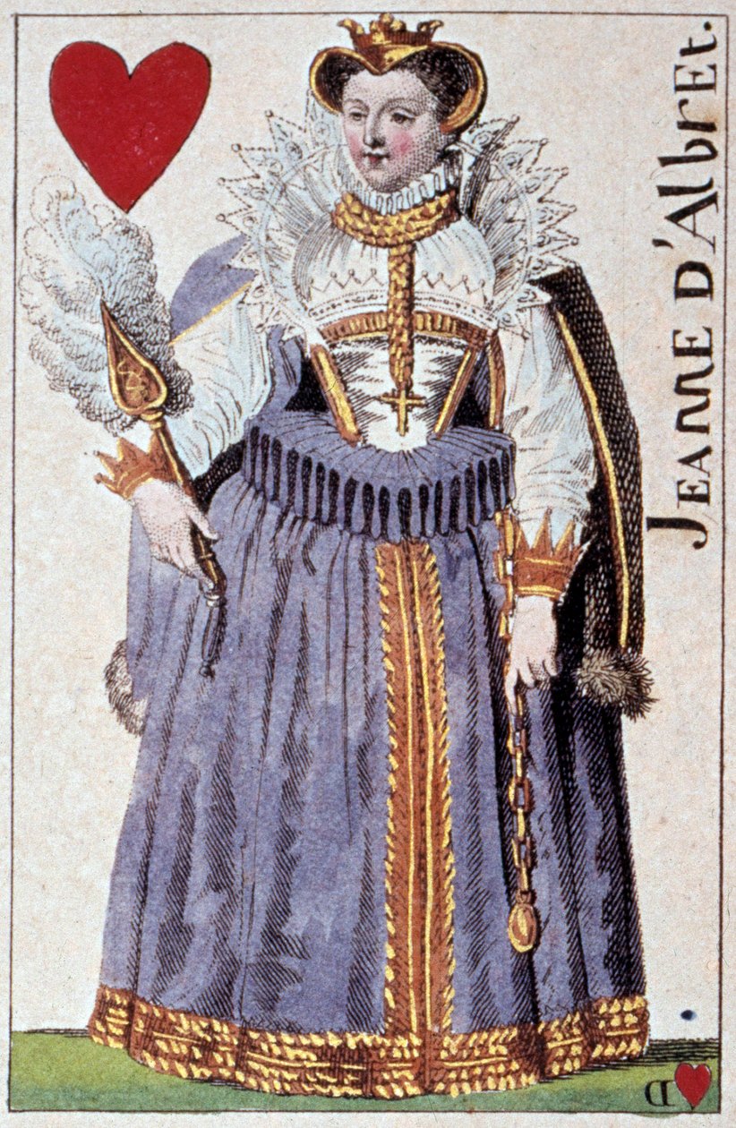 Representation of Queen Joan of Albret (Joan III of Navarre) (1528-1572) (detail) by Armand Gustave Houbigant