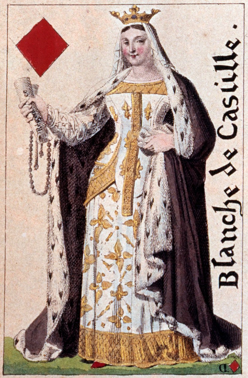 Representation of the White Queen of Castile (1188-1252) (detail) by Armand Gustave Houbigant