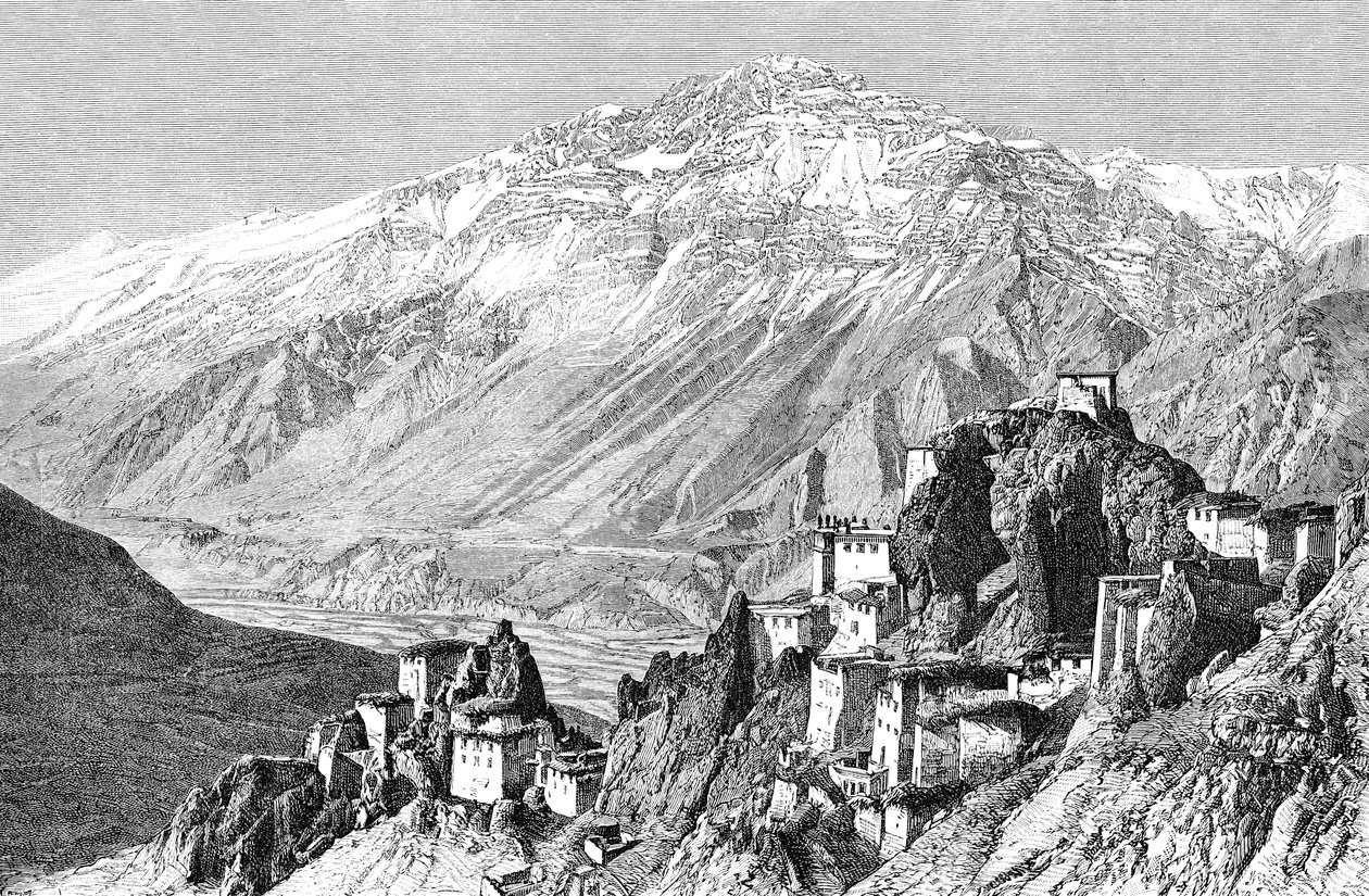 Dankar, Lahul and Spiti, India, 1895 by Armand Kohl