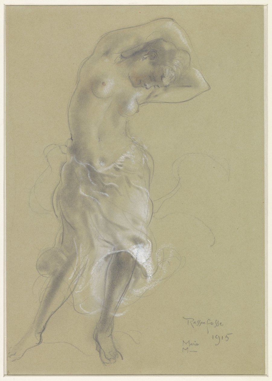 Dancing Half-Naked Woman by Armand Rassenfosse