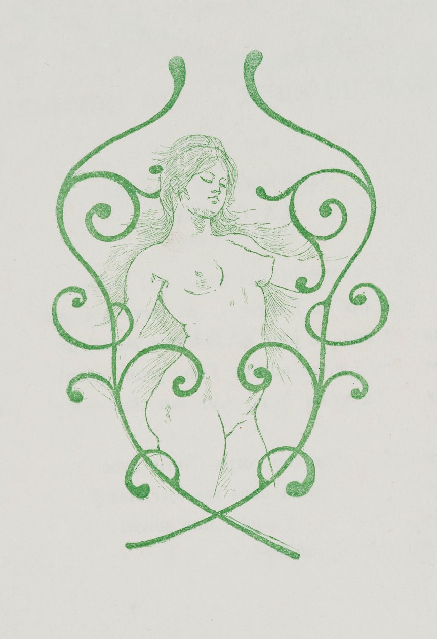 Closing Vignette for Charles Baudelaire, Les Fleurs du Mal by Armand Rassenfosse