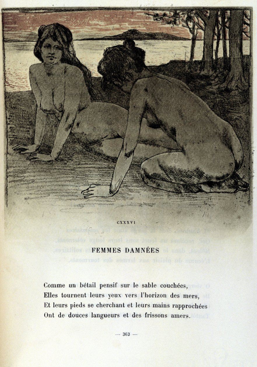 Illustration by Armand Rassenfosse for the poem 