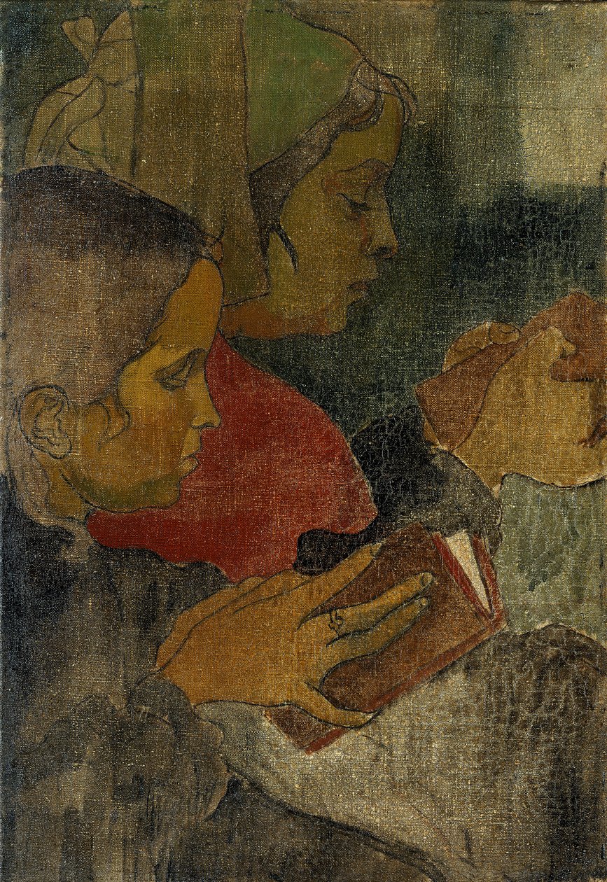 Breton Peasant Women at Mass by Armand Séguin