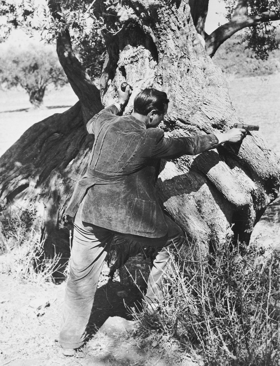 Salvatore Giuliano pointing a pistol, 1937 by Armando Bruni