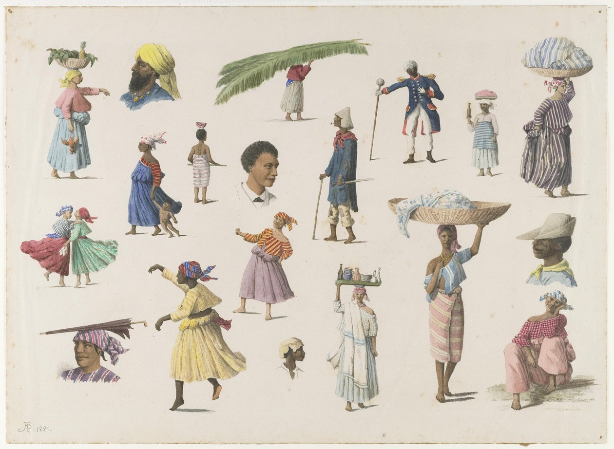Various Types of Surinamese by Arnold Borret