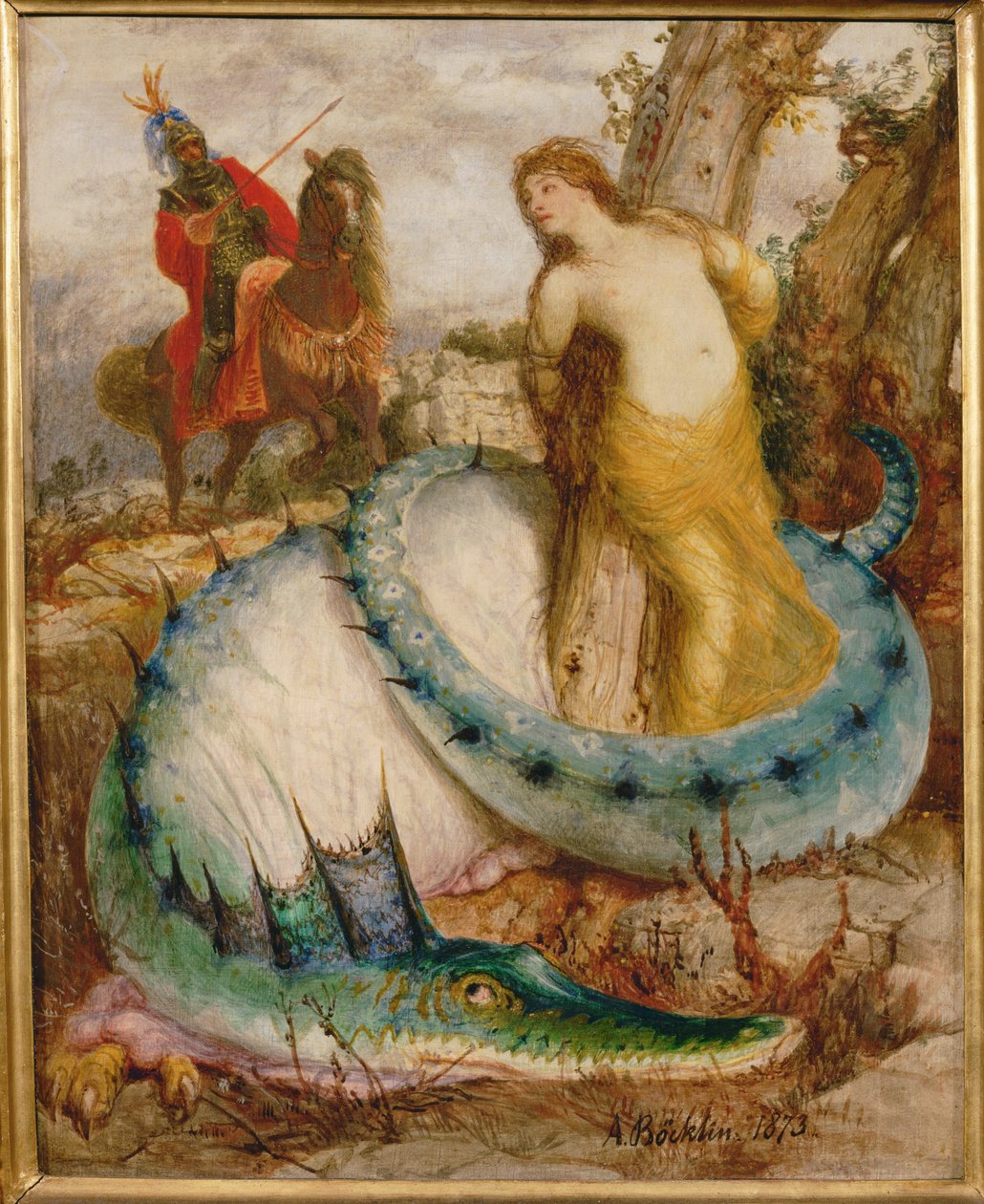 Angelica and the Dragon by Arnold Böcklin