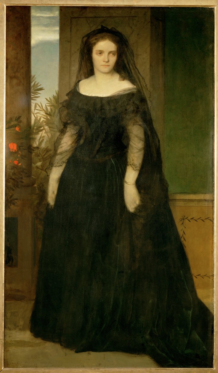 Portrait of Actress Fanny Janauschek by Arnold Böcklin