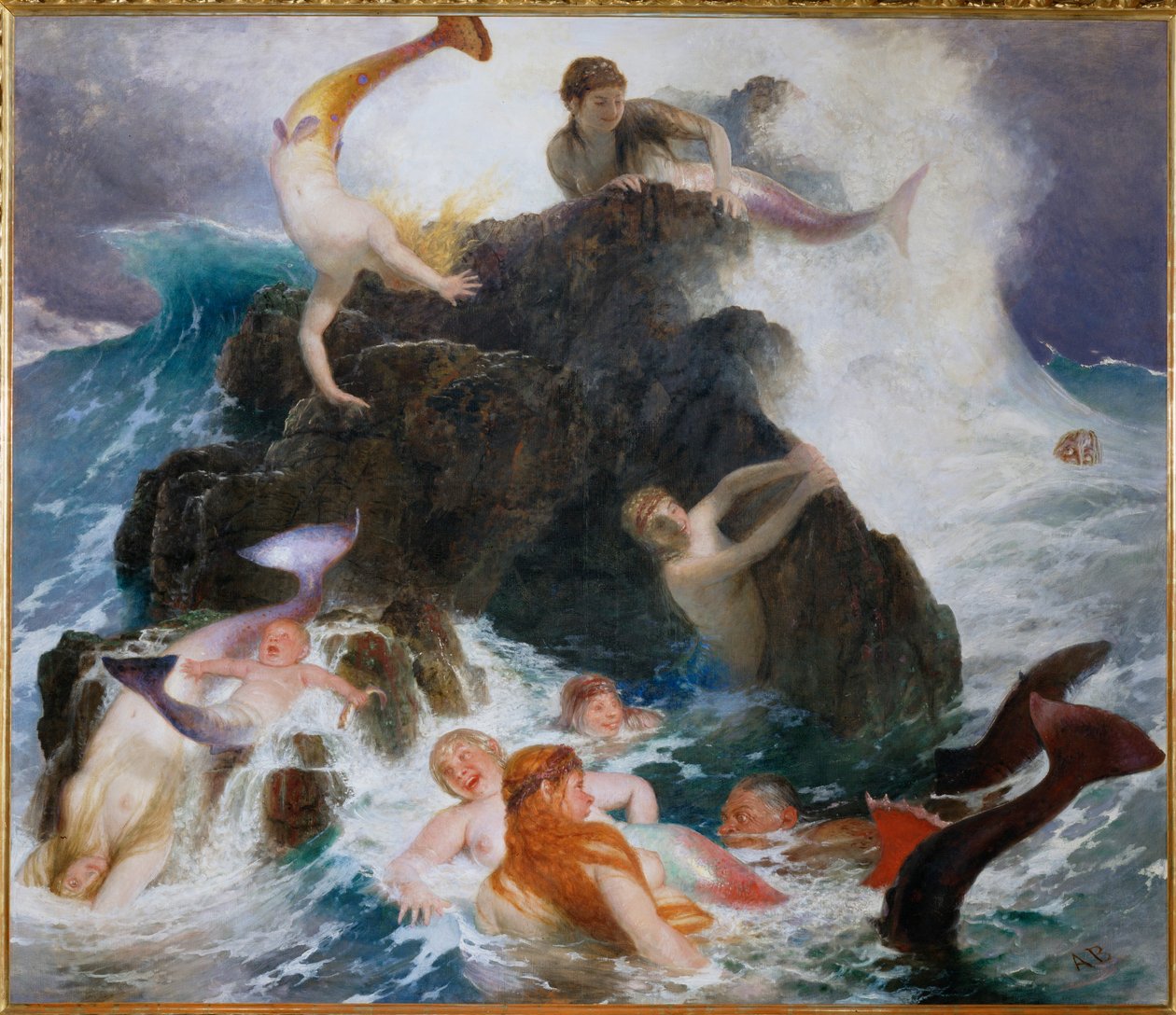 Playing Nayades by Arnold Böcklin