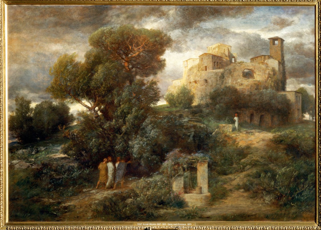 Pilgrims on the Way to Emmaus by Arnold Böcklin