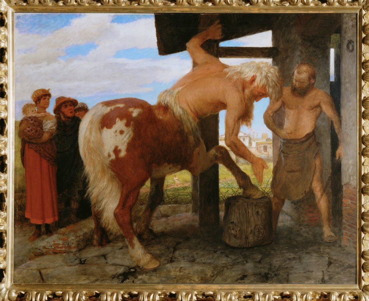 Centaur at the Village Smithy by Arnold Böcklin