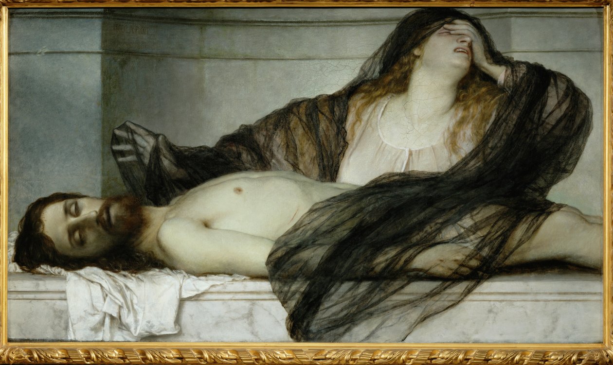 Mary Magdalen Deplores the Dead Christ by Arnold Böcklin