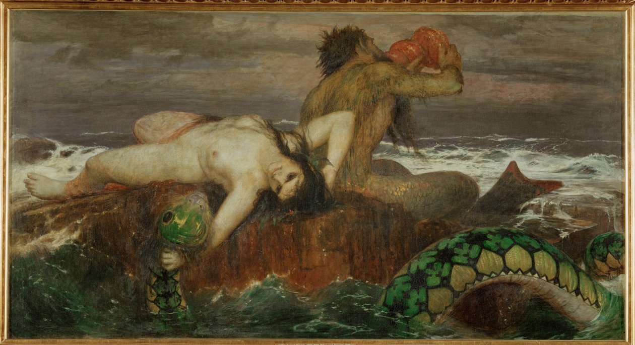 Triton and Nereid by Arnold Böcklin