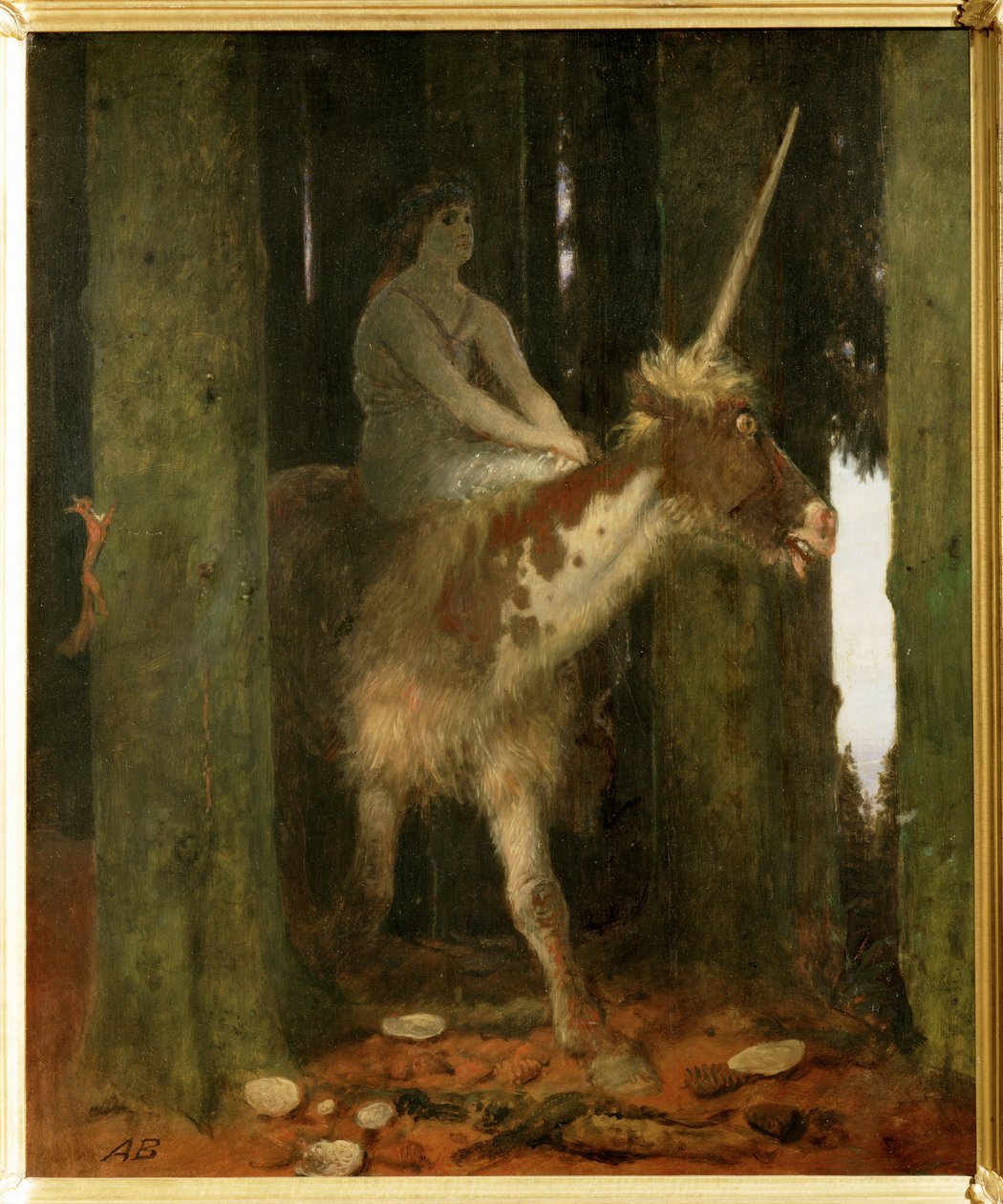 The Silence of the Woods by Arnold Böcklin: Fine art print