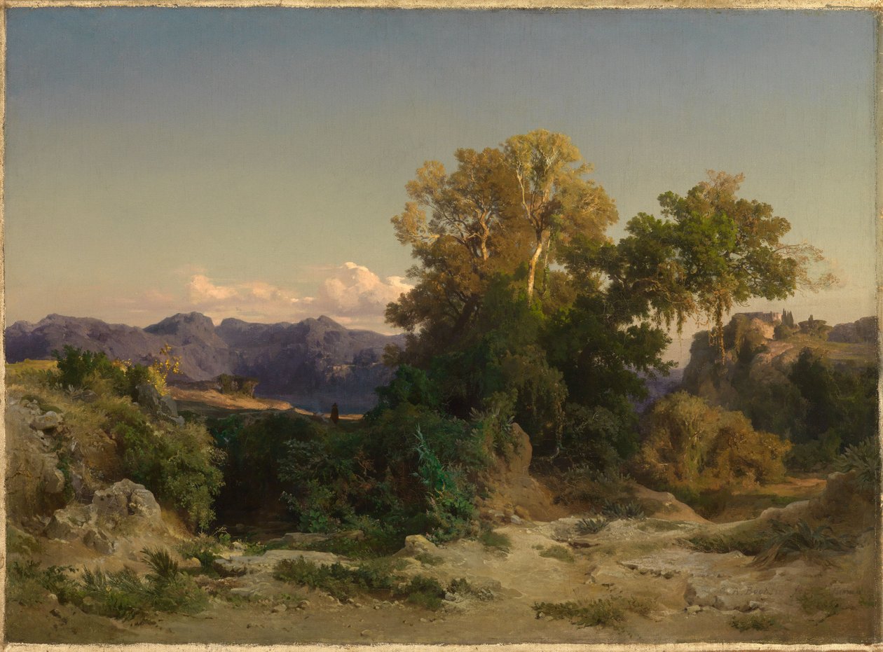 Landscape in the Roman Campagna by Arnold Böcklin