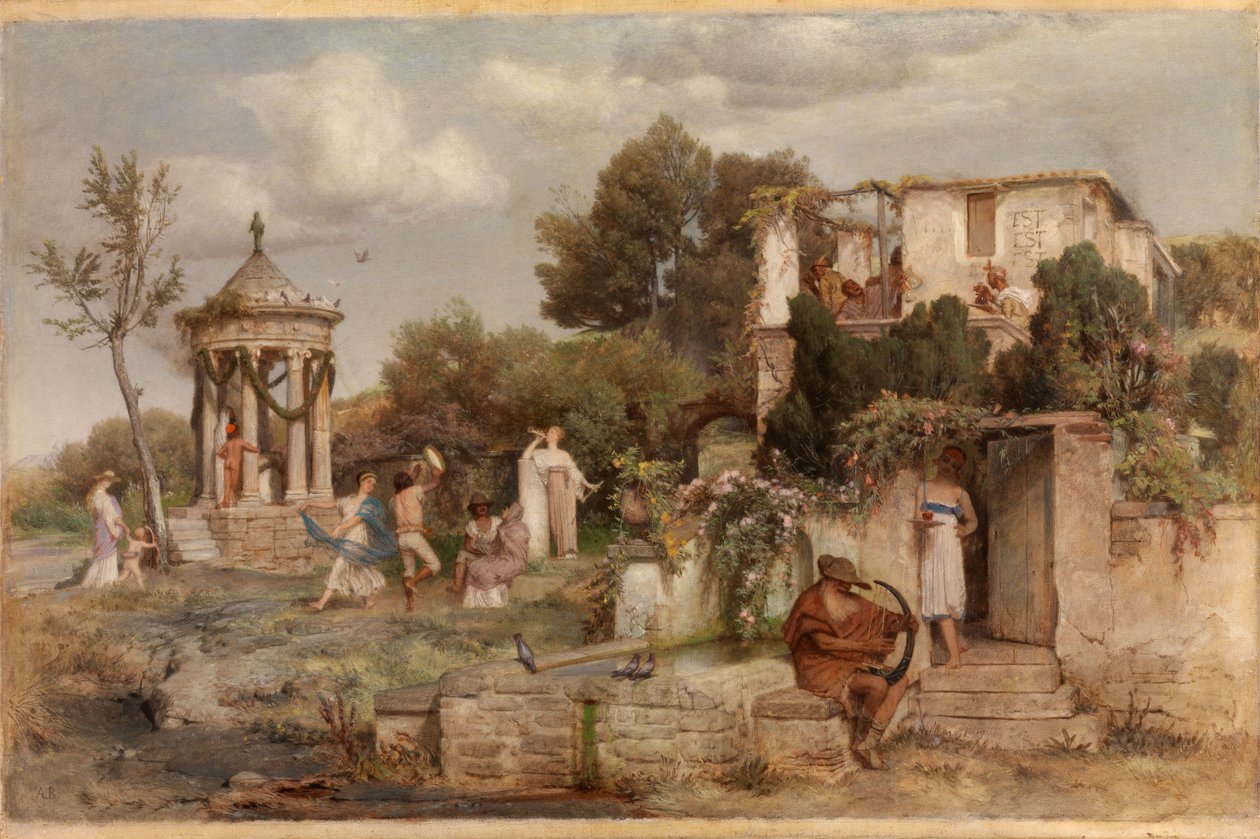 Roman Wine Tavern by Arnold Böcklin