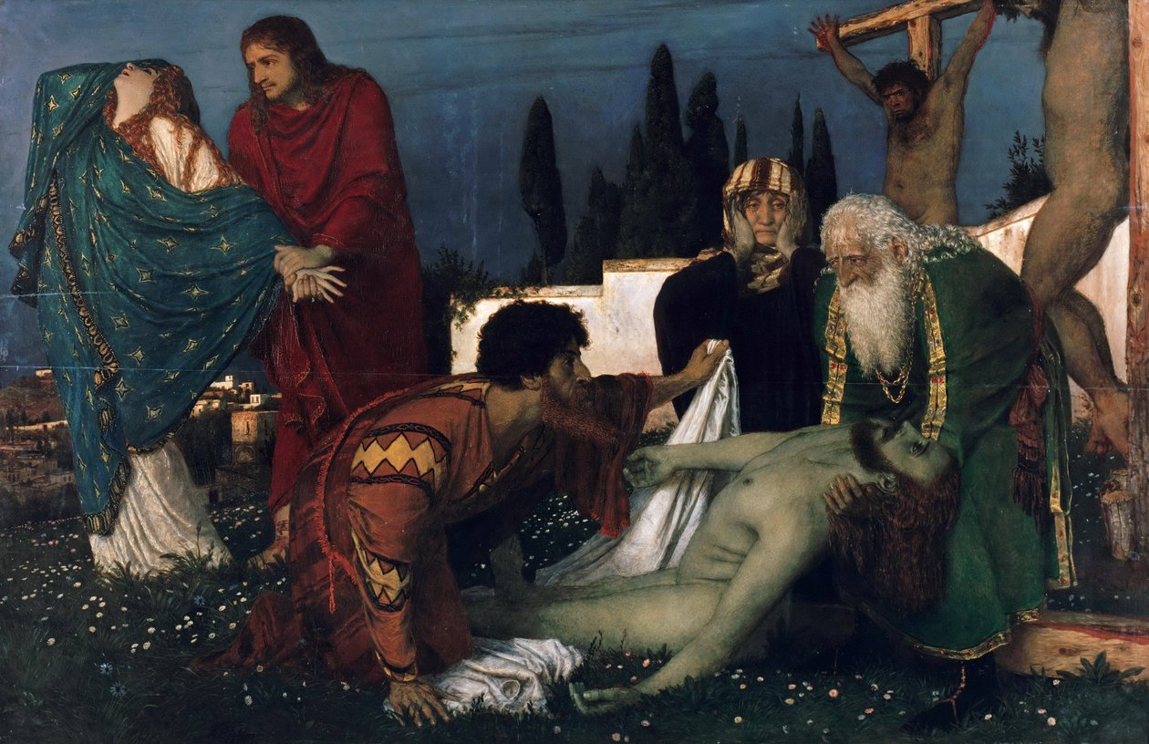 The Deposition by Arnold Böcklin