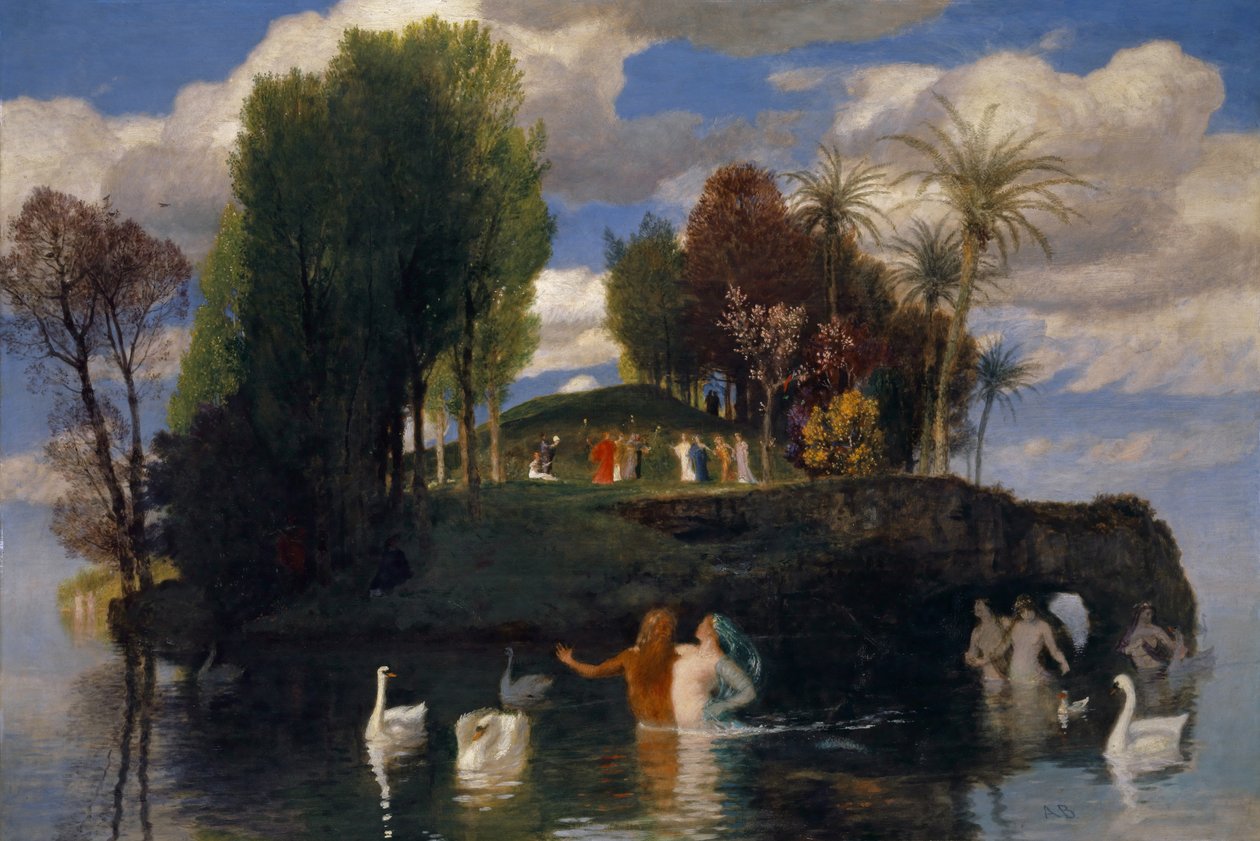 The Island of the Living, 1888 by Arnold Böcklin