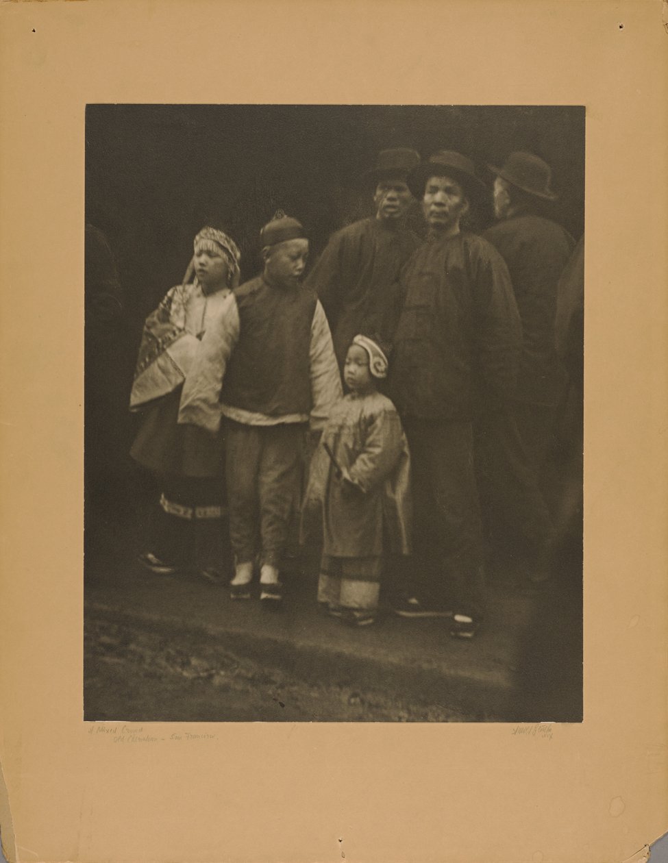 A Mixed Crowd, Old Chinatown - San Francisco by Arnold Genthe