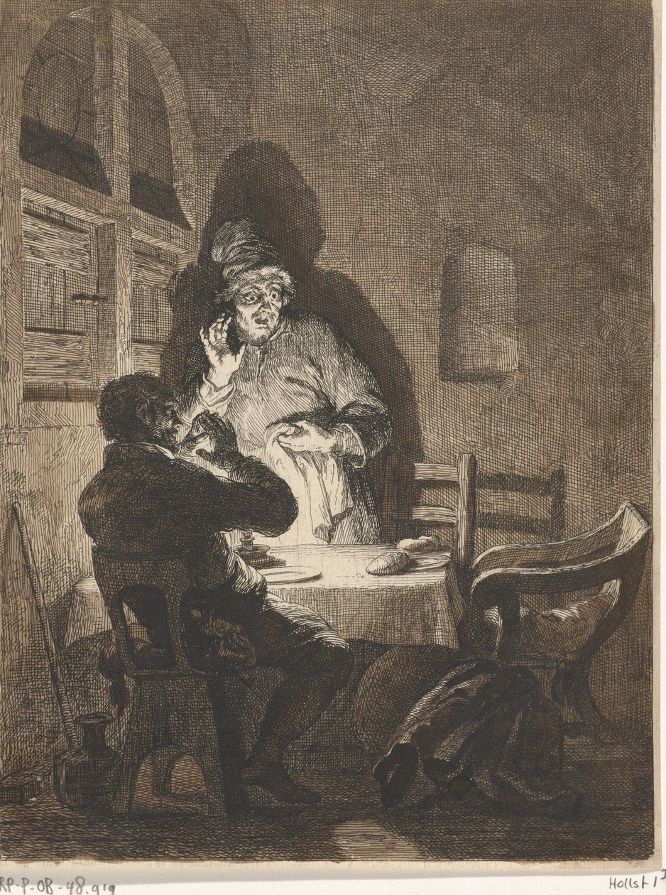 Supper at Emmaus by Arnold Houbraken