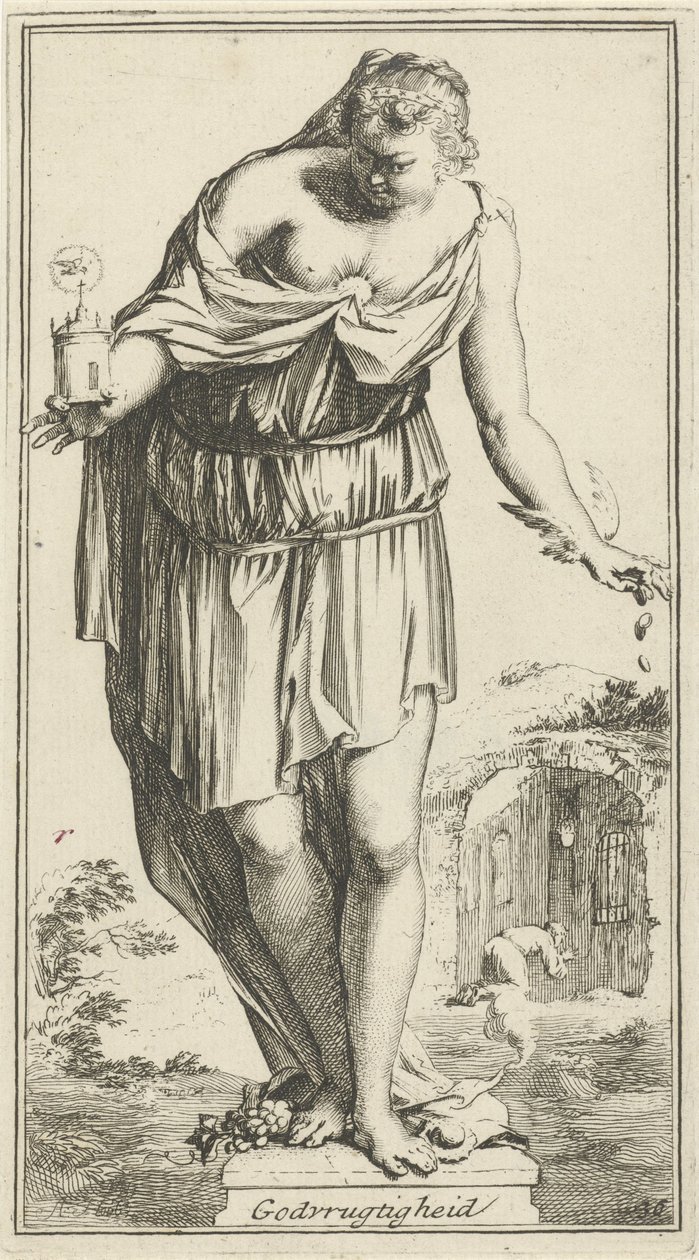Personification of Piety by Arnold Houbraken