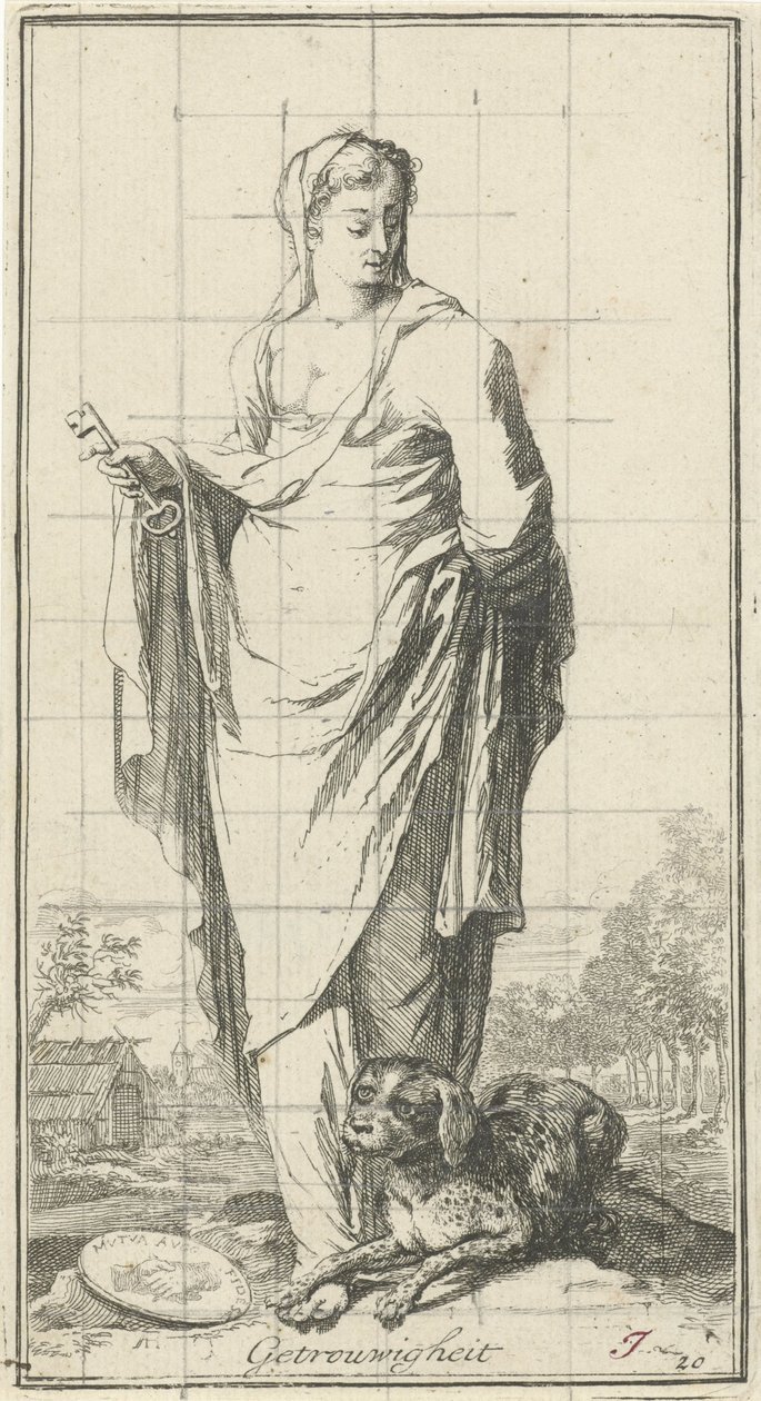 Personification of Loyalty by Arnold Houbraken