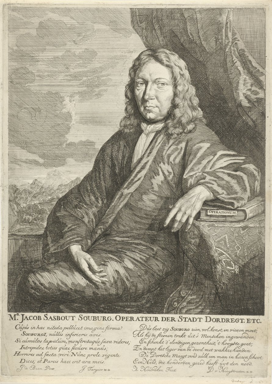 Portrait of Jacob Sasbout Souburg by Arnold Houbraken