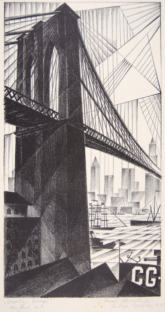 Brooklyn Bridge by Arnold Ronnebeck