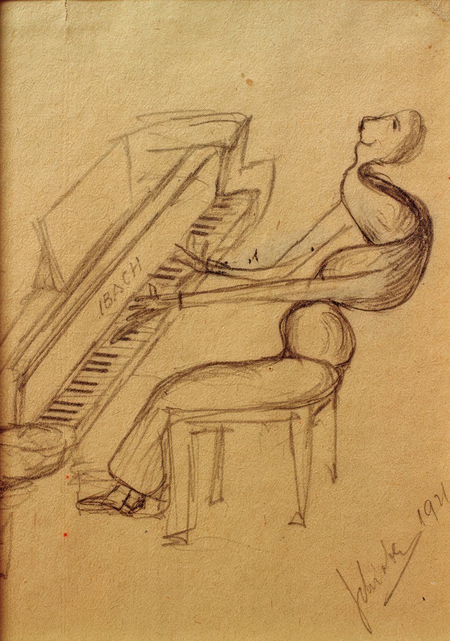 Caricature (Pianist) by Arnold Schönberg