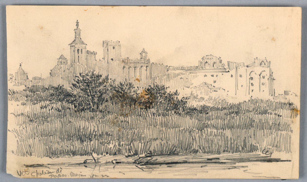Château de Papes, Avignon by Arnold William Brunner