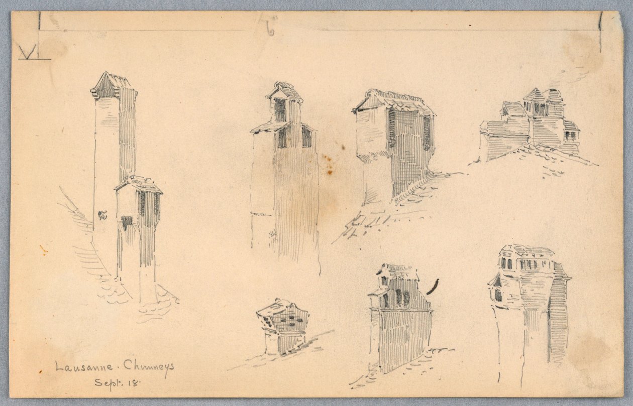 Lausanne Chimneys by Arnold William Brunner