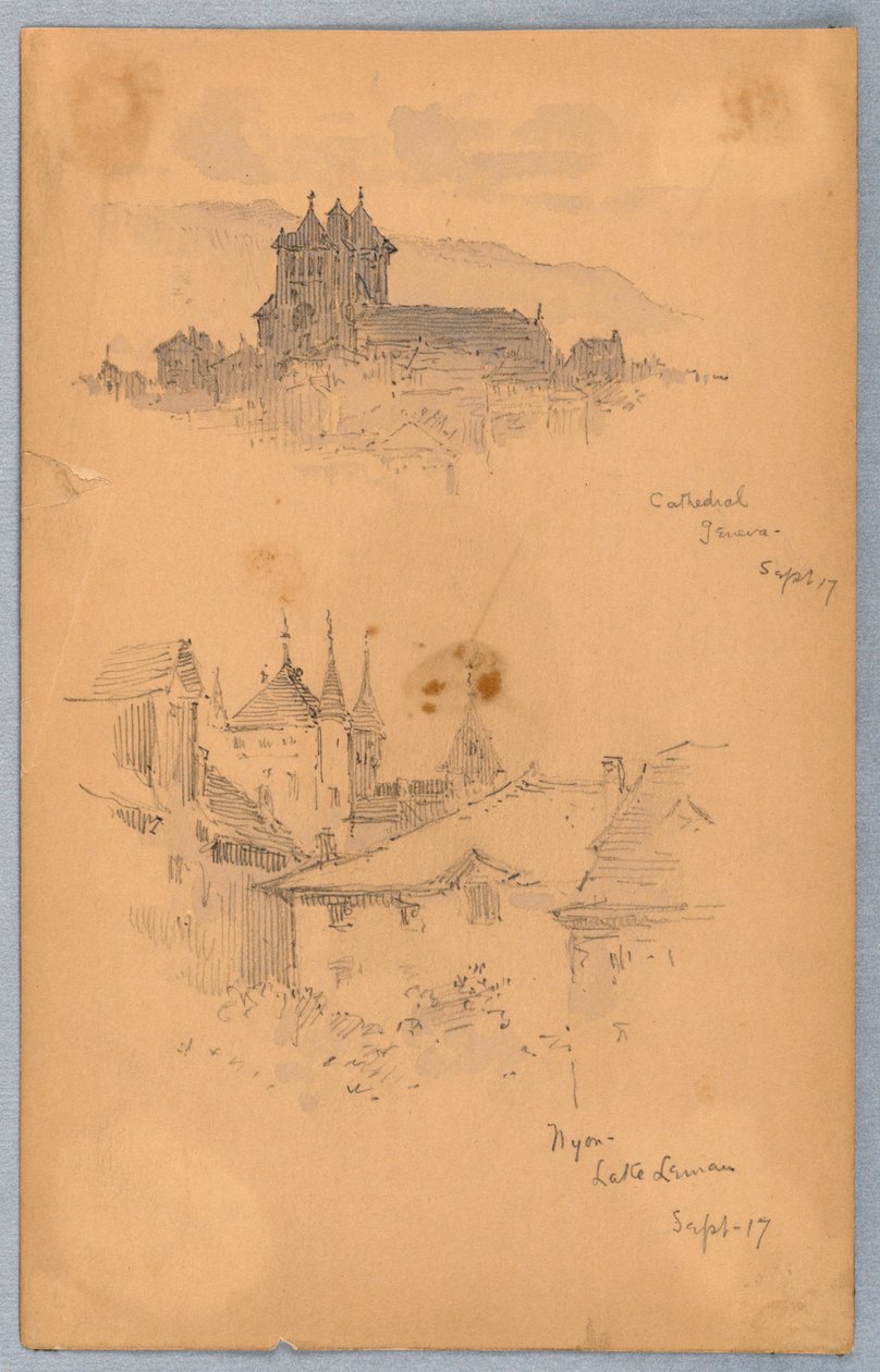 Nyon, Cathedral of Geneva by Arnold William Brunner