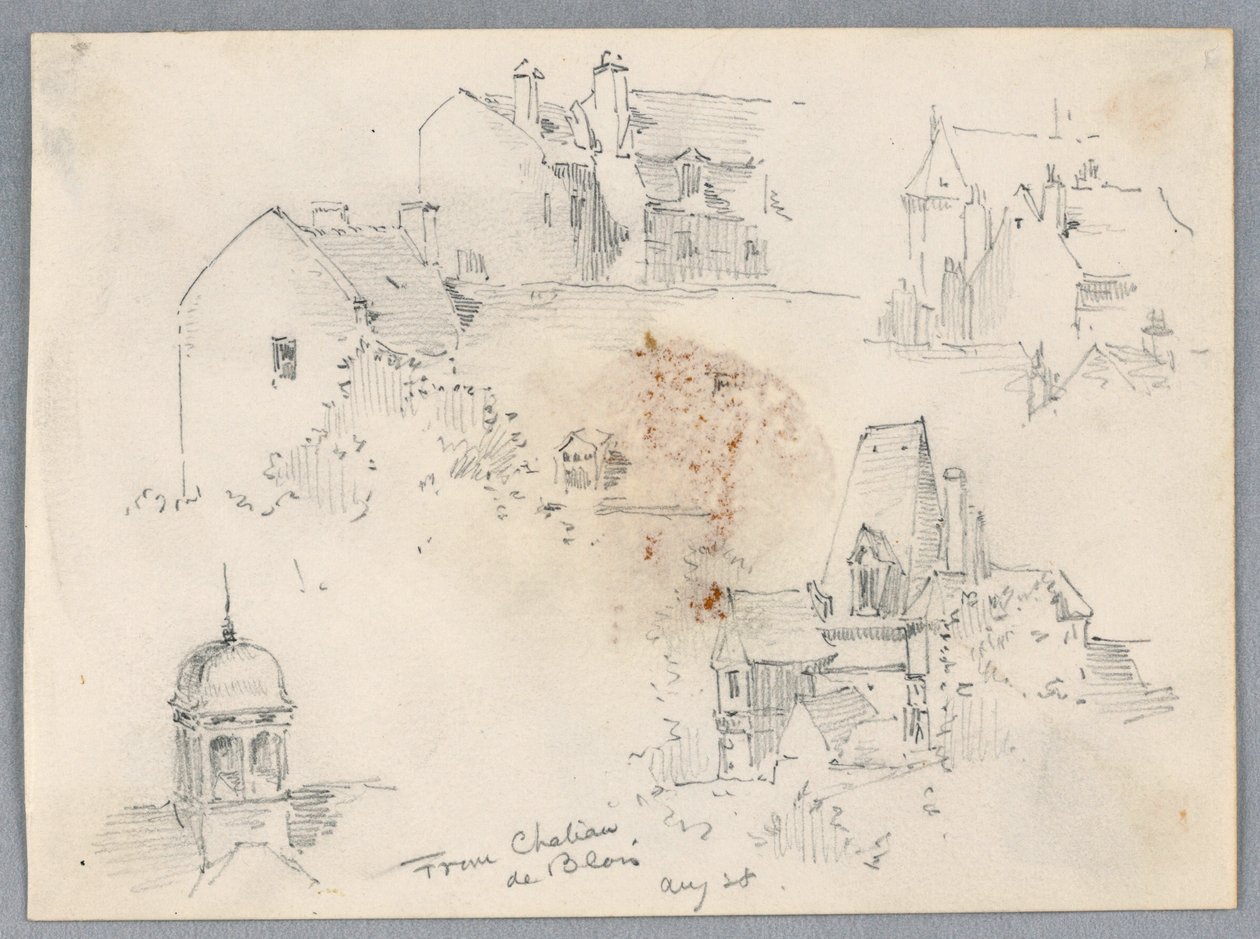 Sketches from Château de Blois by Arnold William Brunner