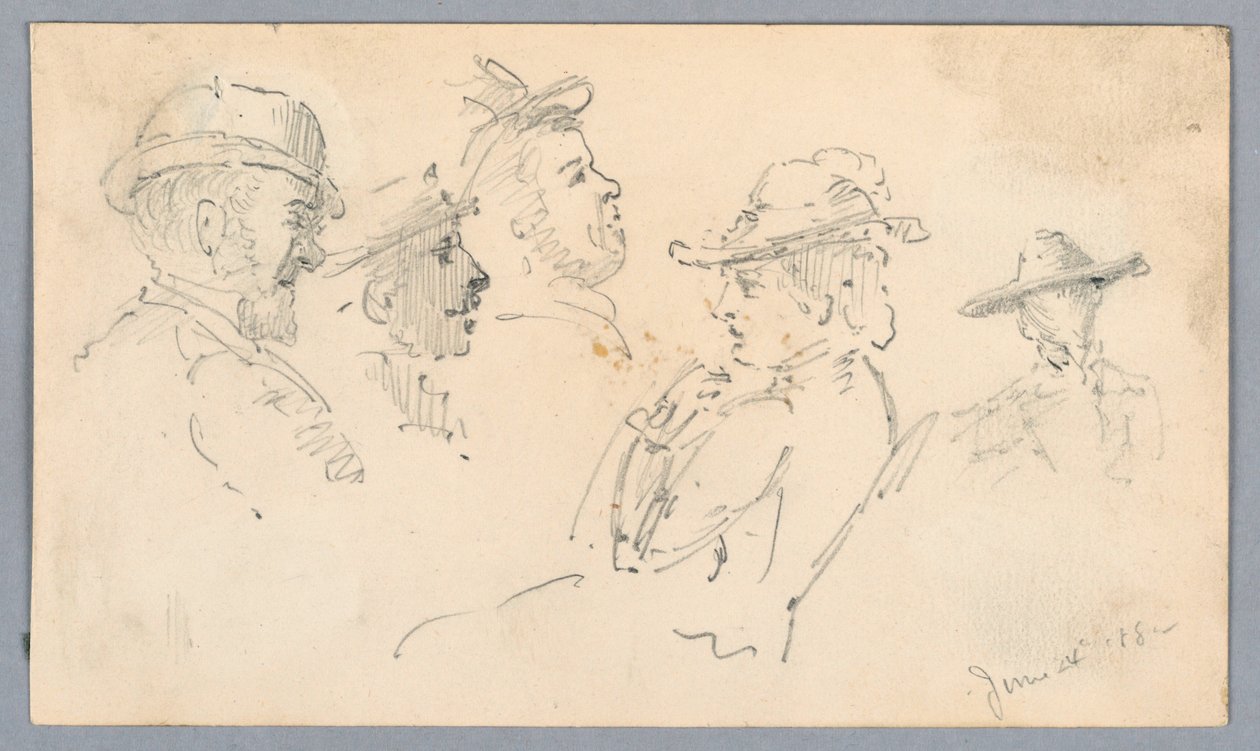 Sketches of Heads by Arnold William Brunner