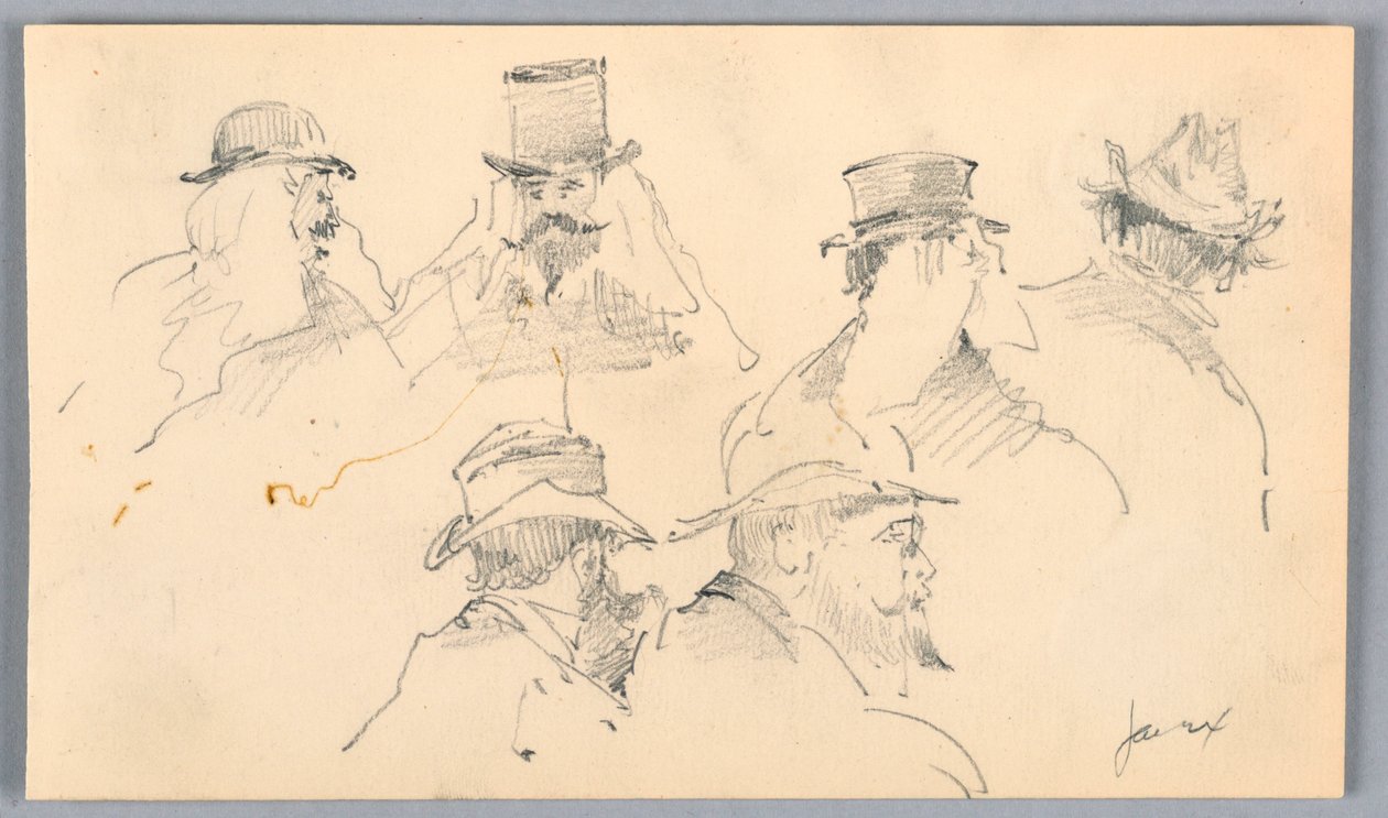 Sketches of Heads of Men by Arnold William Brunner