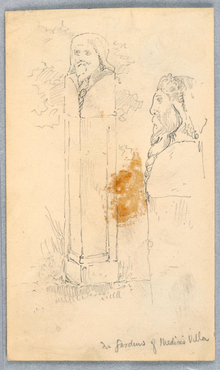 Sketches of Stone Busts by Arnold William Brunner