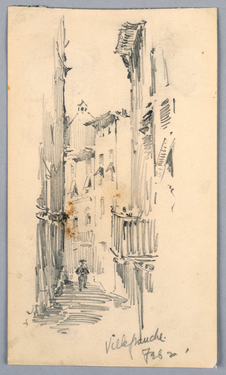 Street in Villefranche by Arnold William Brunner