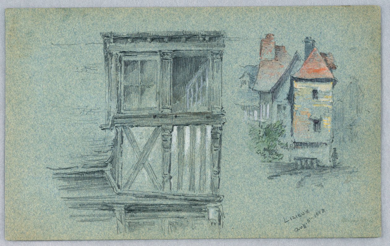 Two Sketches of Lisieux by Arnold William Brunner