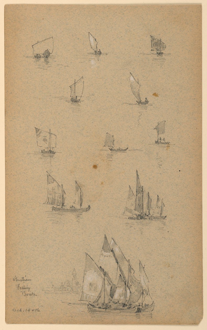 Venetian Fishing Boats by Arnold William Brunner